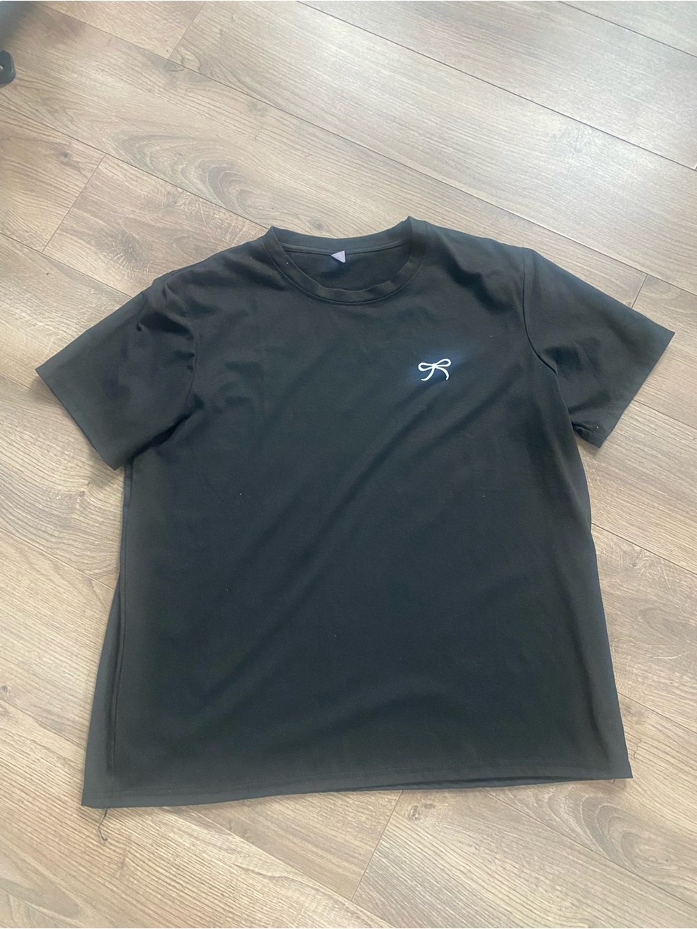 Black women’s Crew Neck Logo T-Shirt